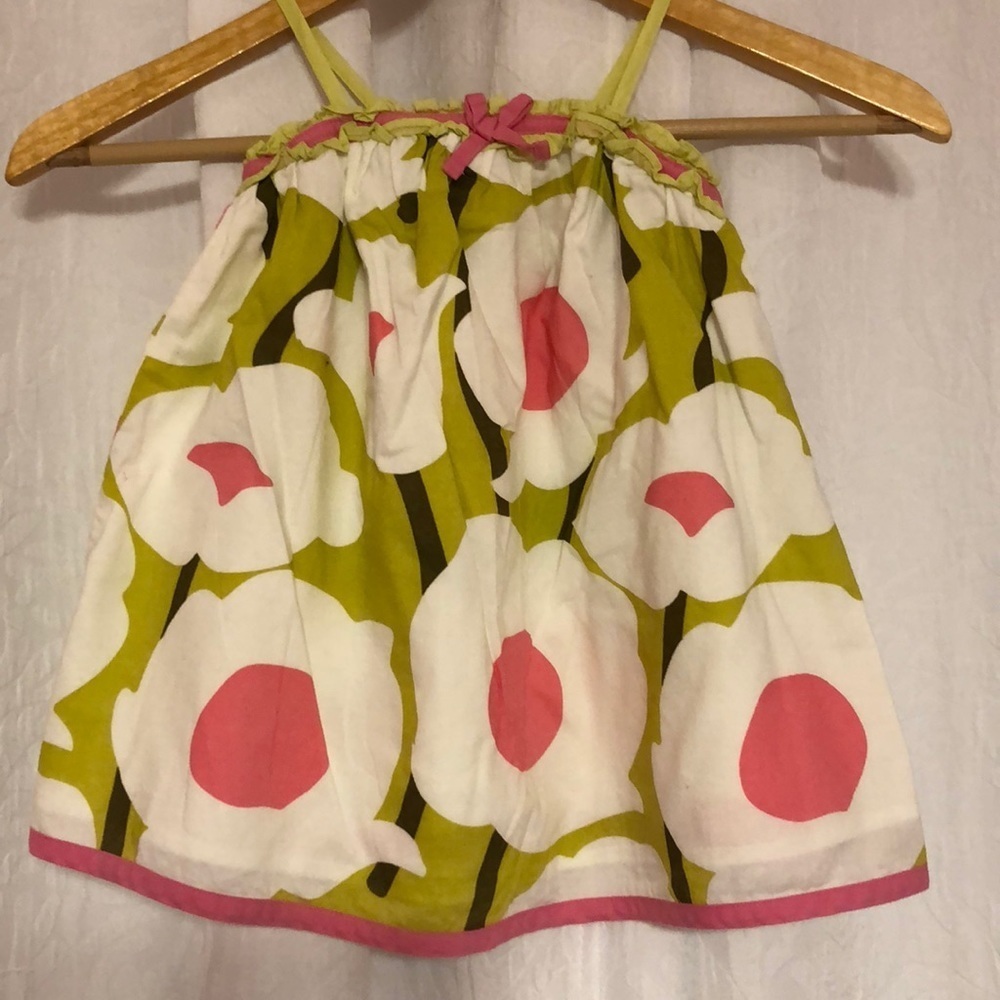 ☘️Genuine Kids from Oshkosh 12 M 2piece set GUC green and white floral